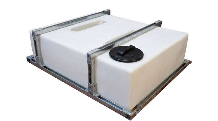 400 Litre Layflat Baffled Water Tank, Frame & Restraining Kit