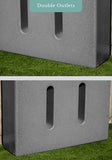 400 Litre Slimline Water Butt in Millstone - Double Outlet