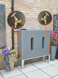 400 Litre Slimline Water Butt in Millstone - Double Outlet