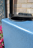 400 Litre Water Butt in Blue Marble V3
