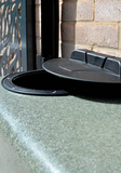 400 Litre Water Butt in Green Marble V3