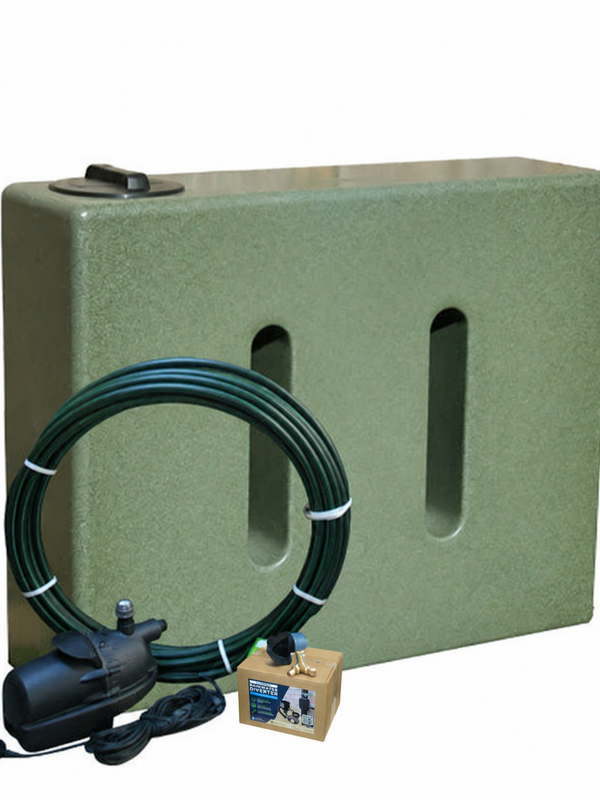 400 Litre EasyConnect Rainwater Harvesting System - Green Marble