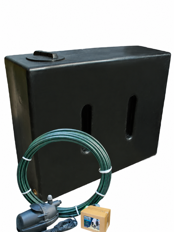 400 Litre EasyConnect Rainwater Harvesting System - Black