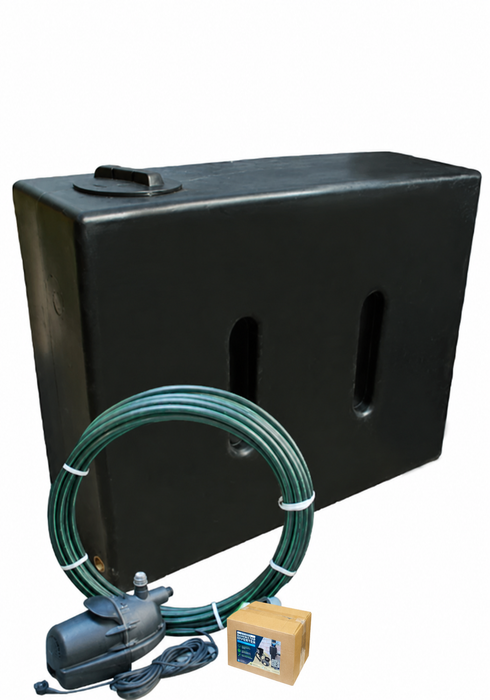 400 Litre EasyConnect Rainwater Harvesting System - Black