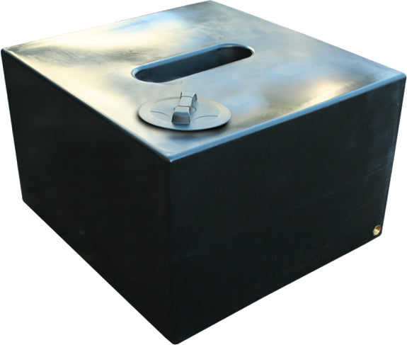 500 Litre Lay Flat Water Tank Wide in Black