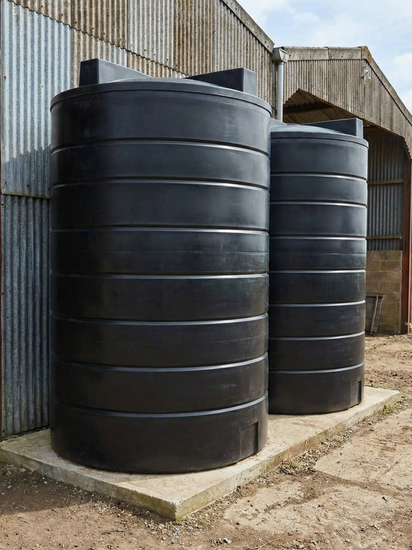 50,000 Litre (2 x 25K) Water Tank Black