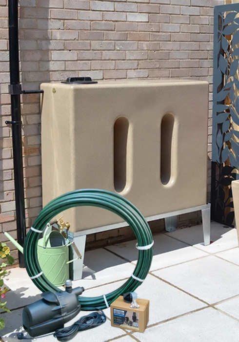 500 Litre EasyConnect Rainwater Harvesting System - Sandstone