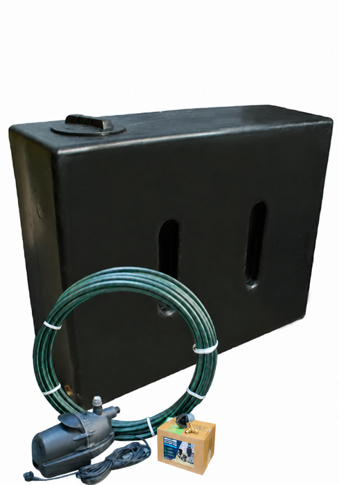 500 Litre EasyConnect Rainwater Harvesting System - Black