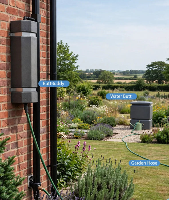 525 Litre Rainwater Anywhere - Gravity Fed Rainwater Distribution System - Millstone
