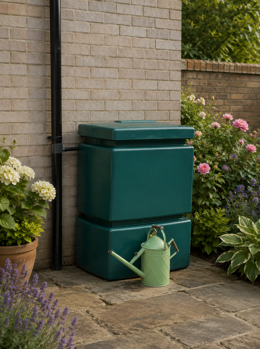 525 Litre Pillar Water Butt in Green
