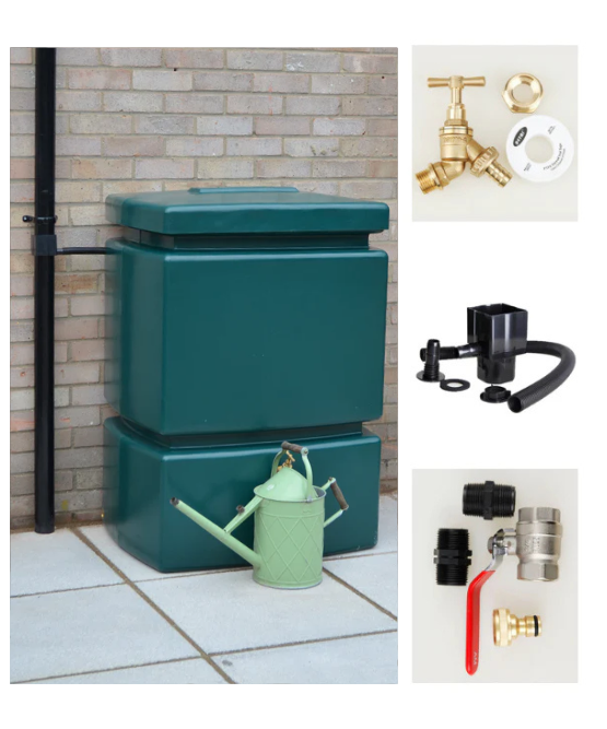525 Litre Water Butt Kit - Green