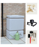 525 Litre Water Butt Kit - White Marble
