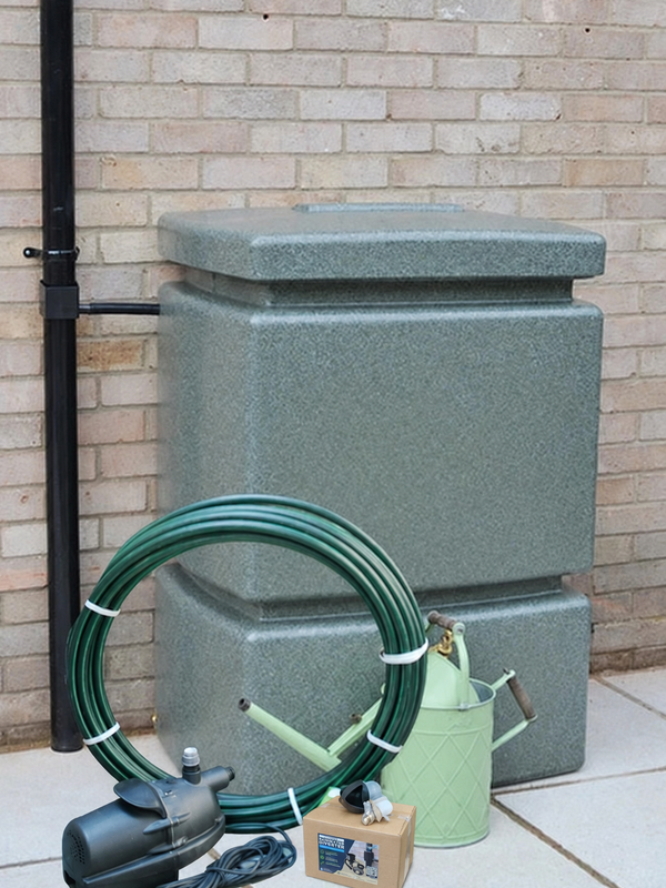 525 Litre EasyConnect Rainwater Harvesting System - Green Marble