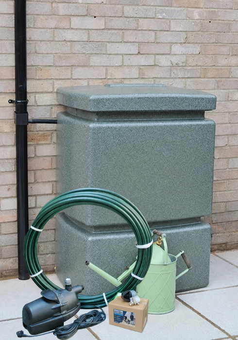525 Litre EasyConnect Rainwater Harvesting System - Green Marble