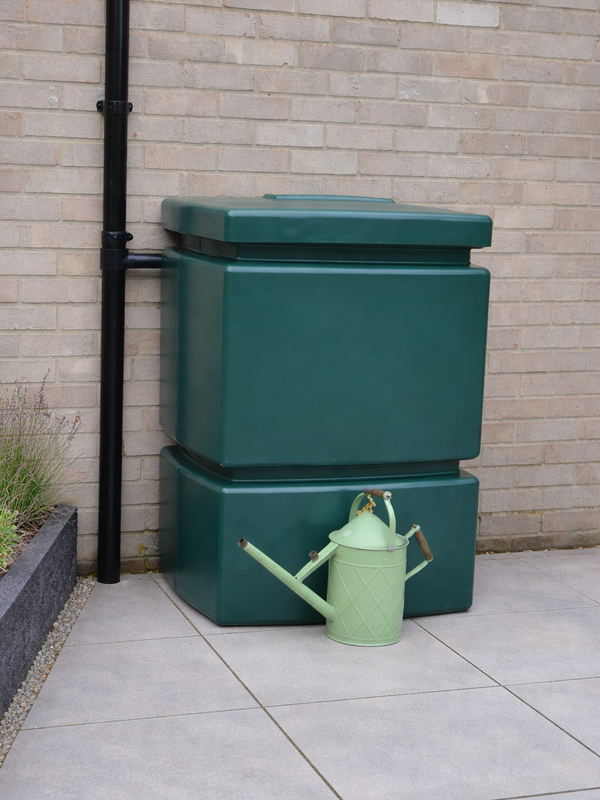 525 Litre Pillar Water Butt in Green