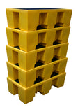 5 x 2 Drum Plastic Spill Pallet - PE Grid