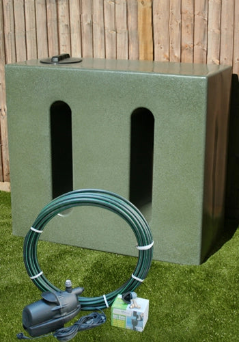 750 Litre EasyConnect Rainwater Harvesting System - Green Marble