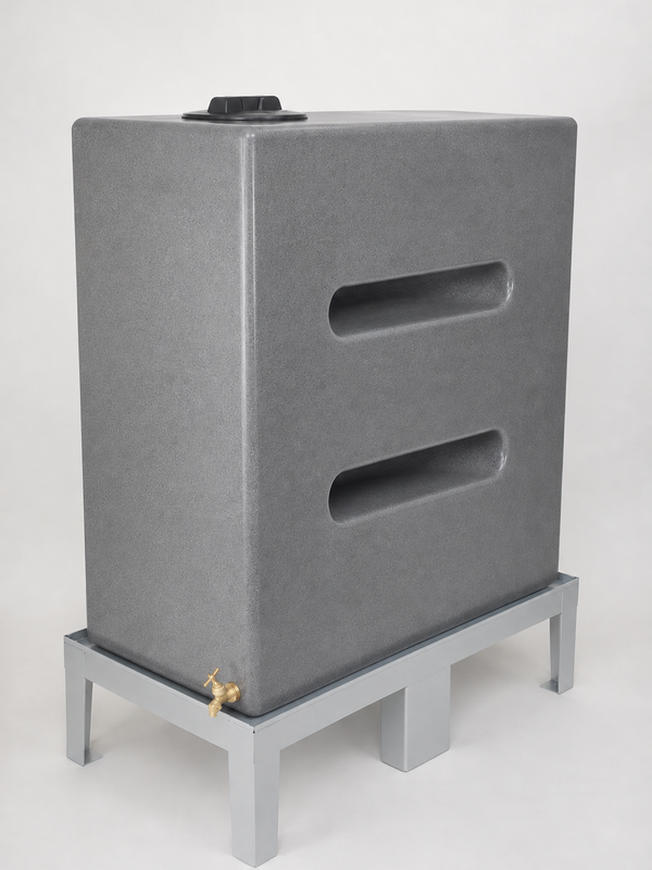 650 Litre Flat Pack Water Butt Stand V3 - Galvanised
