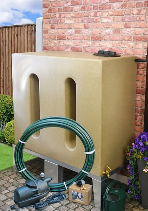 650 Litre EasyConnect Rainwater Harvesting System - Sandstone