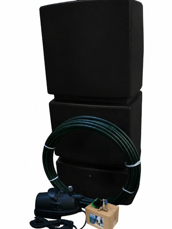 825 Litre EasyConnect Rainwater Harvesting System - Black