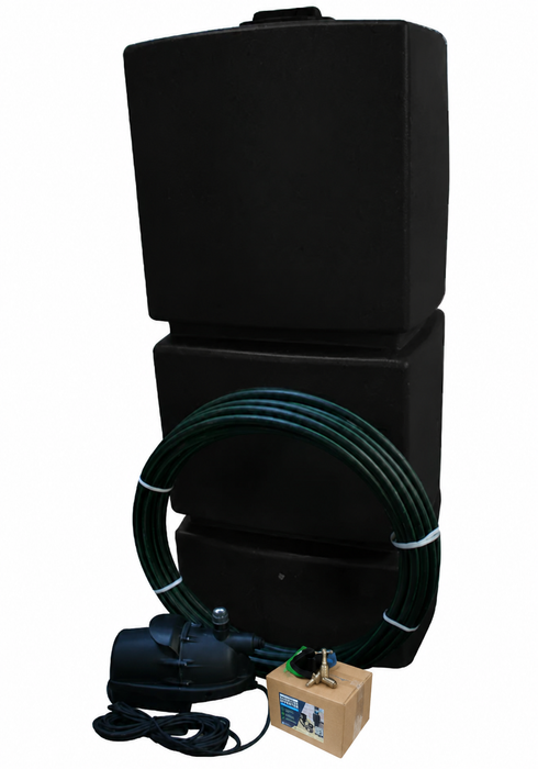 825 Litre EasyConnect Rainwater Harvesting System - Black
