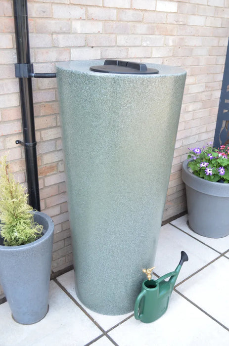 420 Litre Big City Just Water - Green Marble Water Butt