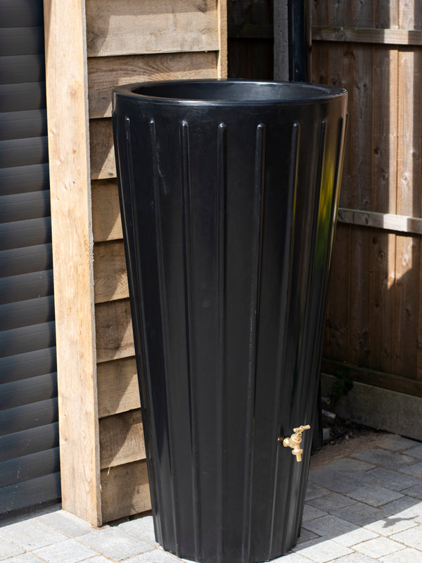 Cosmo 200 Litre Water Butt Planters - Black
