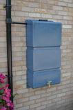 100 Litre Wall Mounted Water Butts - Blue Stone