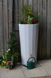Metropolitan Water Butt Planter - White Marble
