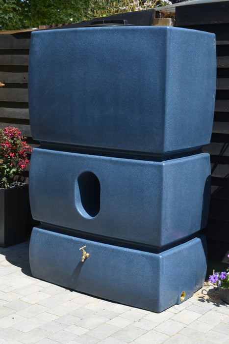 1500 Litre Extra Large Water Butt - Blue Marble