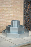 Octagonal Three Tier Raised Bed / Galvanised Planter Set