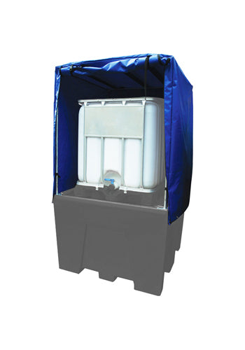 Heavy Duty Single IBC Bund Cover & Frame