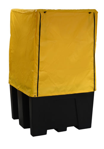 IBC Bund Pallet Black with Premium Yellow Cover – Ecosure