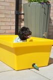 Large Dog Bath 115 Litre with Drain Valve  - Yellow