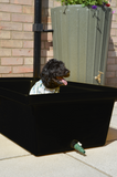 Large Dog Bath 115 Litre with Drain Valve  - Black