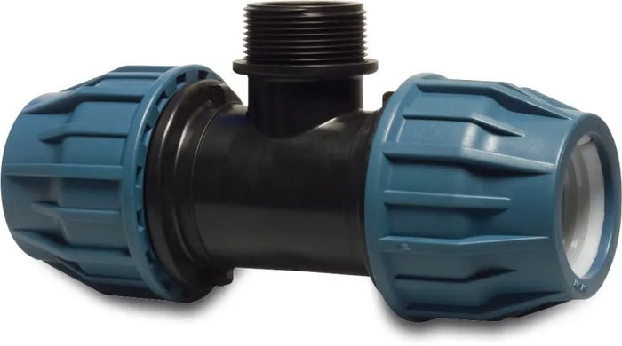 Compression T-piece 90° - 110 mm x 4" x 110 mm