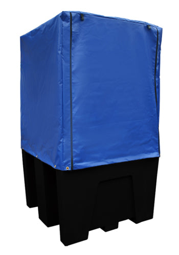 IBC Bund Pallet Black- c/w Premium Cover