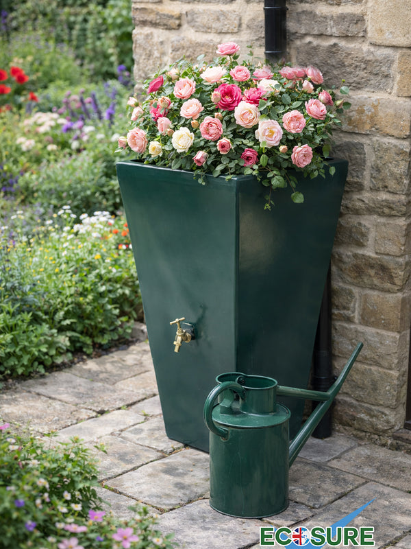 Cambridge Water Butt Planter - Forest Green