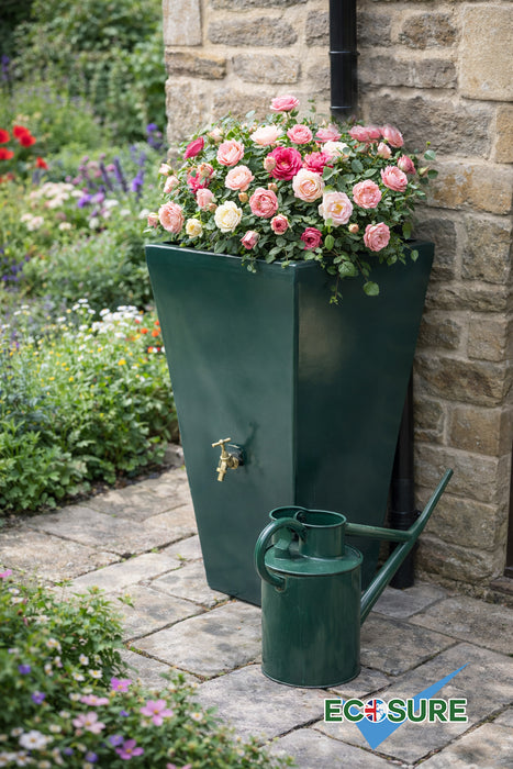 Cambridge Water Butt Planter - Forest Green