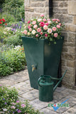 Cambridge Water Butt Planter - Forest Green