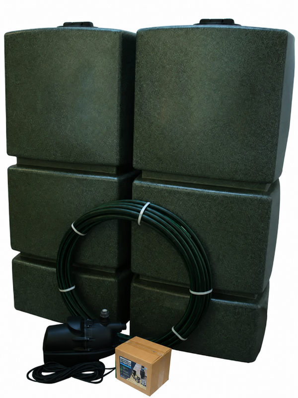 2 x 825 Litre EasyConnect Rainwater Harvesting System - Millstone