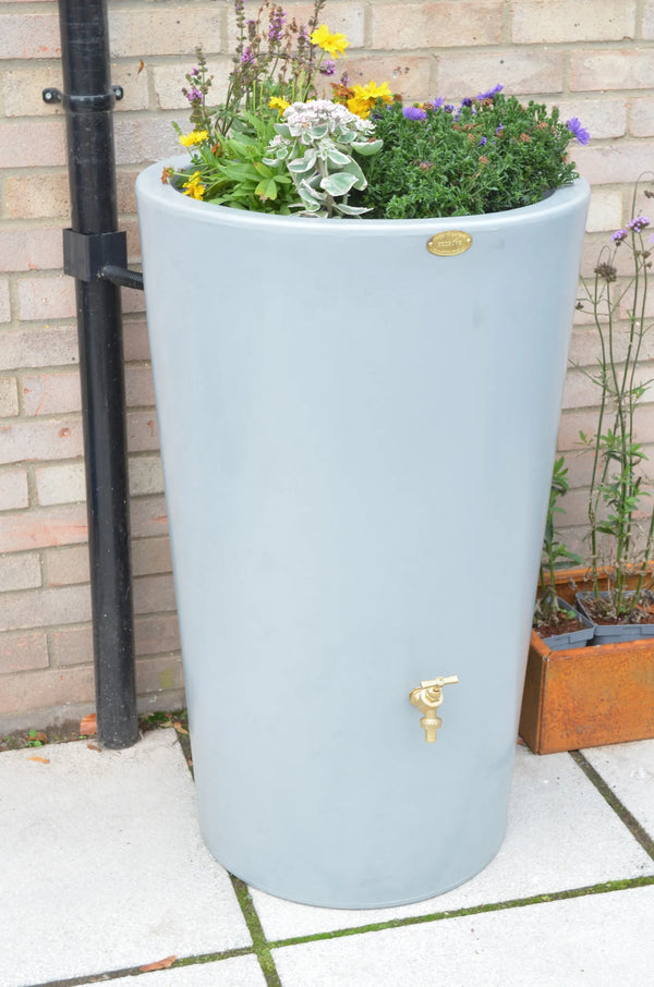 City Water Butt Planter in Grey