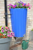 Wall Mounted Mini Cosmo Water Butt Planter in Blue