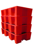 4 x Double IBC Bunds - Red