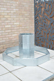 Octagonal Two Tier Raised Bed / Galvanised Planter Set (Lower / Inner)