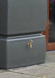 825 Litre Pillar Water Butt Rainwater Tank in Green Marble