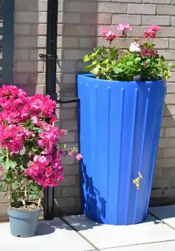 Mini Cosmo Water Butt Planter in Sky Blue