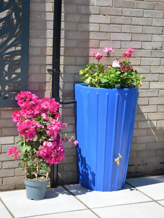 Mini Cosmo Water Butt Planter in Sky Blue