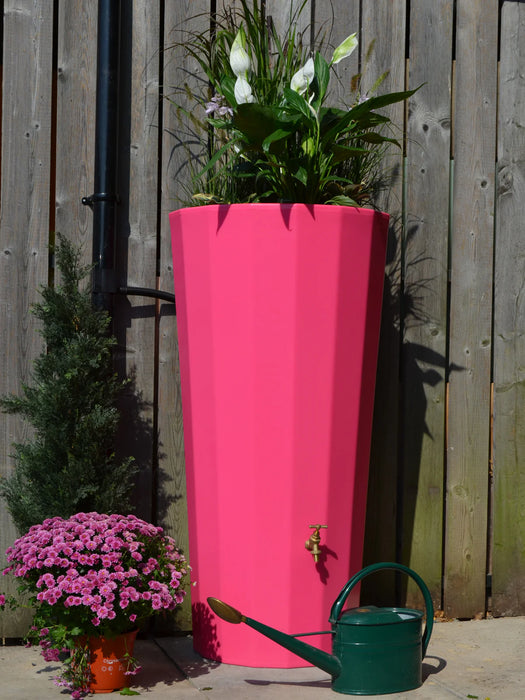 Metropolitan Water Butt Planter in Pink