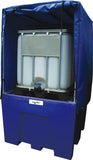 IBC Bund Pallet Blue - c/w Grid and Premium Cover